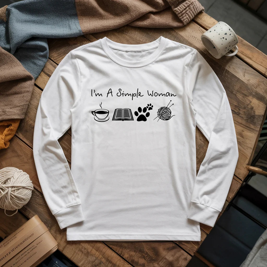 Simple Woman Long Sleeve T-shirt